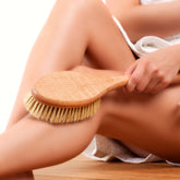 sisal long handle dry body brush with rope (defective)